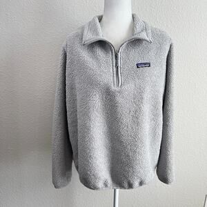 Patagonia Light Gray Teddy Jacket